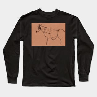 Horse sketch #1 Long Sleeve T-Shirt